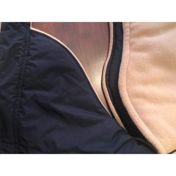 Snow Angel Winter Dog Coat - Tan Fleece with Black Goretex - Large Breeds  Barre - Picture 8 of 15